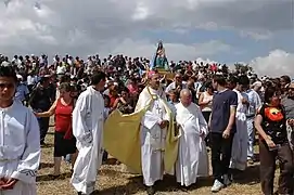 L'archevêque Francescantonio Nolè à la procession de N.D. d'Anglona