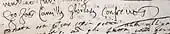 signature de Giovanni Camillo Glorioso