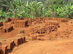 Fabrication de briques de terre