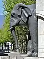 La Fontaine des éléphants l'un des plus célèbres monuments de la ville.