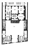 Projet d'hôtel particulier - Plan.