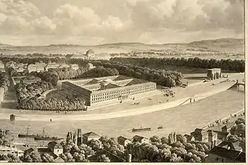 Projet de Palais des Archives en 1812.