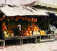 Vendeur de melons Samarcande.