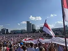 Manifestation de l'opposition à Minsk, 16 août 2020.