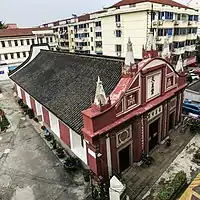 Église catholique à Shanghaï, à l'emplacement où Protet fut tué.