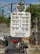 Plaque Jean-Baptiste Halary, mort pour la France.