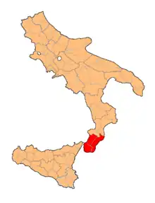 Description de l'image Provincia Calabria Ulteriore Prima.png.