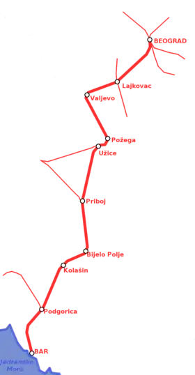 Voir la carte de la ligne.