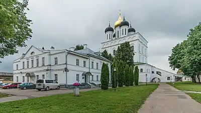 Vue depuis le krom de Pskov.