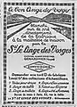 Publicité pour Linvosges (1929).