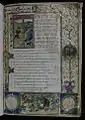 Frontispice enluminé avec lettrine T de la fin du XVe siècle, Université de València, Ms 837
