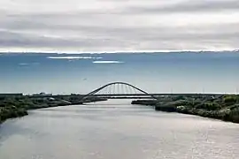 Fleuve Llobregat au pont Nelson Mandela, dernier pont de son cours