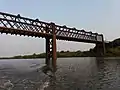 Pont ferroviare sur le río Arapey Grande.