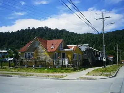 Habitation typique de Puerto Cisnes