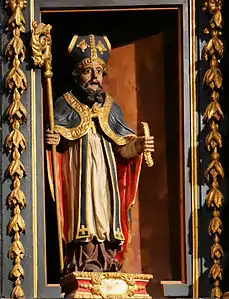 Retable du Rosaire : saint Blaise