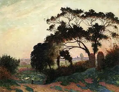 Paysage, collines de Guérande (1915).