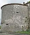 Tour nord-est, vestige du château fort.