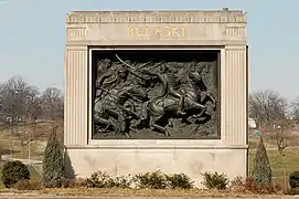 General Casimir Pulaski Monument at Patterson Park in Baltimore, Maryland.