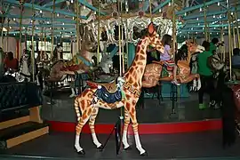 Girafe du carrousel de Pullen Park