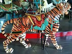 Tigre du carrousel de Pullen Park