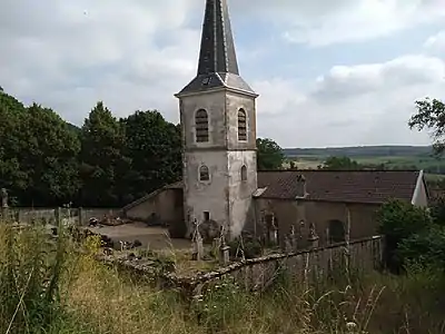 Cimetière et l'église.