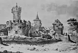 Remparts médiévaux de Iéna (1800)