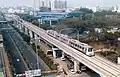 Métro reliant Pimpri-Chinchwad à Pune.