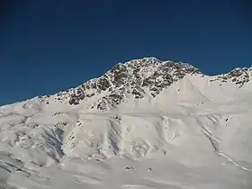 Vue de la face sud du sommet.