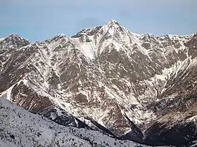 Vue du versant sud de la pointe Cornour depuis Rucas.