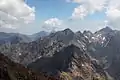 La face sud-ouest de Punta Minuta (depuis la Paglia Orba).