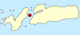 Localisation de l'île de Pura