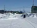 Vue d'une rue en hiver au village de Puvirnituq-2018-04-14
