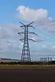 Pylône de type Drapeau 400 kV 2 ternes.