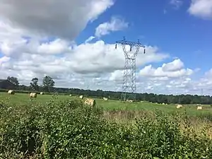 La ligne Éguzon ↔ Marmagne, à Gargilesse-Dampierre, en 2020.