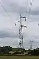 Pylône de type Triangle 400 kV 1 terne.