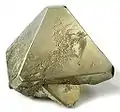 Pyrite de forme naturelle.