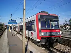 Rame Z 20500, prête à assurer une mission omnibus PERI (actuellement PICI) de Meaux à Paris.