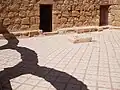 Mosaïque au sol (salle protégée par une grille)