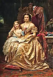 La reine Marie de Saxe-Altenbourg.