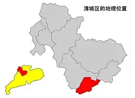 Localisation de Qīngchéng Qū