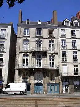 Hôtel O'Riordan, situé au 70 quai de la Fosse, classée le 29 août 1938
