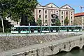 Ligne 3b du tramway, devant le parc d'activités