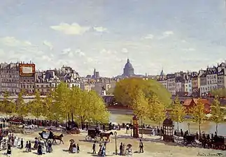 Claude Monet, Quai du Louvre (1867), Mauritshuis (La Haye).