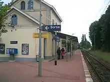 L'unique quai de la gare.