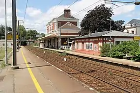 La gare de Bernay en 2018.