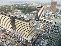 Le quartier financier, dans le sud du Plateau.