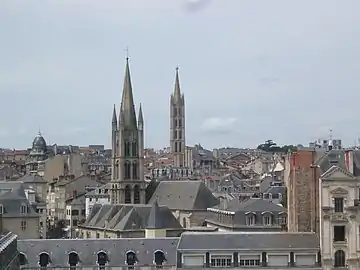 Vue du quartier depuis le toit de la Chambre de commerce et d'industrie de Limoges et de la Haute-Vienne
