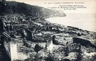 Le quartier du Mouillage après la catastrophe.