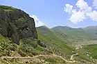 Le chemin de montagne à Gouba.