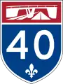 Panneau autoroute 40